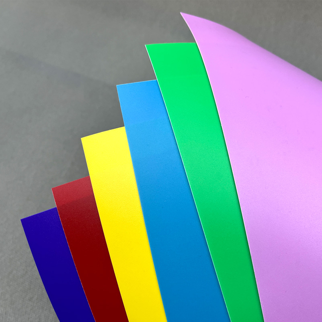HSQY 0,3 mm 0,5 mm gekleurd plastic PP-polypropyleenblad voor afdrukken 