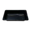 Model 009 - 12 oz. Rectangle Black Airline CPET Tray 
