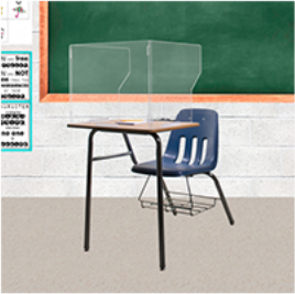 教室用アクリル PMMA テーブル シールド (3)