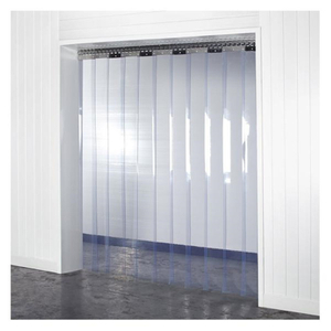 Fournisseur de rideau de bande de porte transparente en film souple en PVC transparent - Plastique HSQY