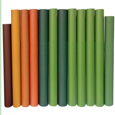 ม้วนฟิล์มหญ้าสนามหญ้าเทียม PVC สีเขียว 