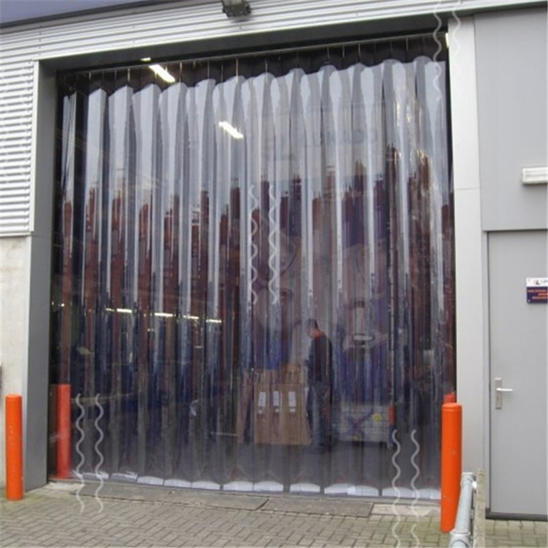 Fournisseurs de capacité de production suffisante Fournisseur de rideaux de porte en PVC de couleur claire-HSQY Plastic