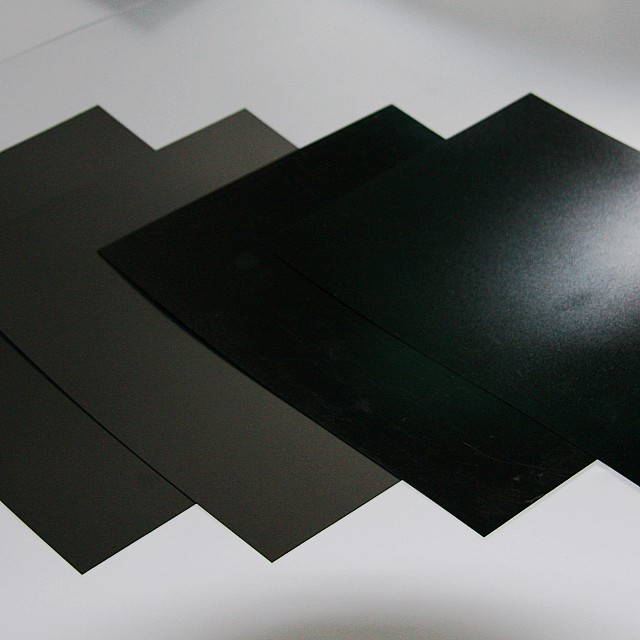 glossy PVC black sheet