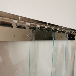 Fournisseurs de capacité de production suffisante Fournisseur de rideaux de porte en PVC de couleur claire-HSQY Plastic