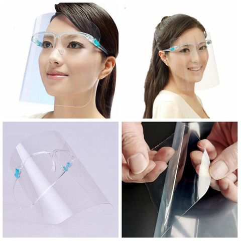 Hochwertige, durchsichtige, beschlagfreie PET-Folie aus 0,25 mm spritzwassergeschütztem Kunststoff für transparenten Gesichtsschutz