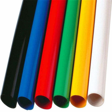 PVC flexible transparent pour parqueter et décoration double film lisse coloré