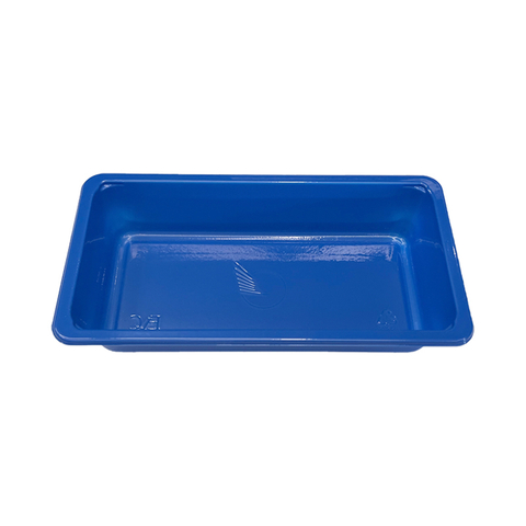 Model 021 - 10 oz Rectangle Blue Airline CPET Tray