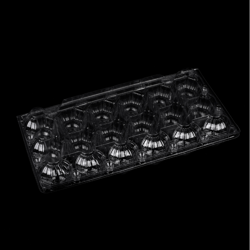 Cartons d'œufs en plastique transparent HSQY, 18 unités