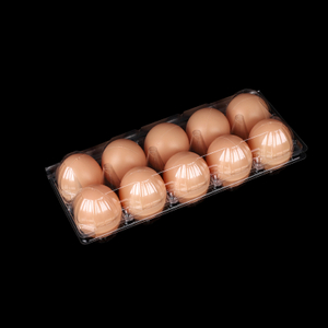 Прозрачные пластиковые коробки для яиц HSQY по 10 шт.