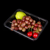 HSQY 8.66x6.69 Inch Disposable Rectangle Clear PET Plastic Tray