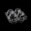 Caixas de ovos de plástico transparente de 4 contagens HSQY