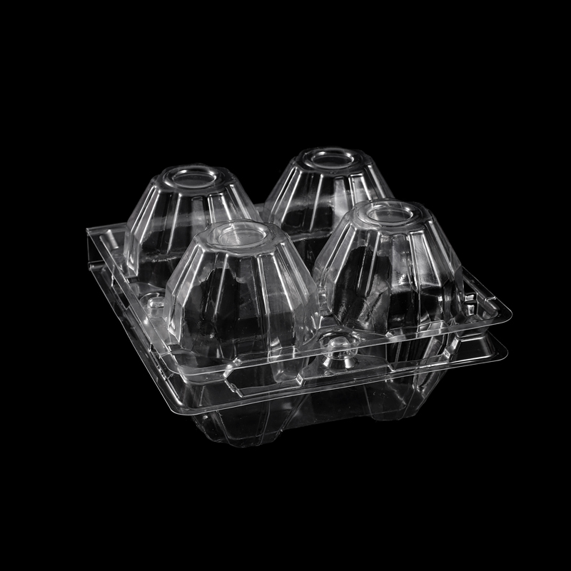 HSQY 4개입 투명 플라스틱 계란 상자