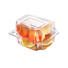 HSQY 7.5x6.1x1.8 Inch Disposable Plastic Hinged Clear Bakery Container