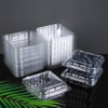 HSQY 4.25*4.17*1.61 Inches Disposable Rectangle Clear Clamshell Produce Berry Container