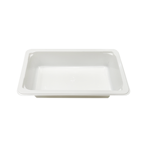 Model 001 - 10 oz Rectangle White Airline CPET Tray