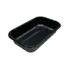 Modell LL02 - 10 oz Rectangle Black Airline CPET-bricka