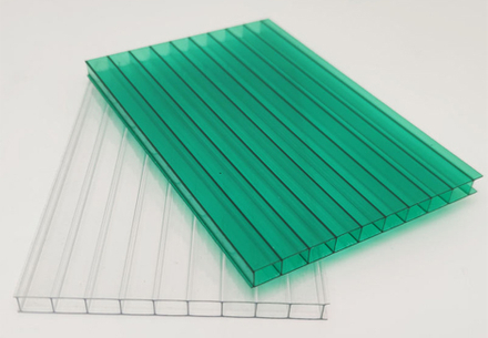 green twinwall polycarbonate sheet