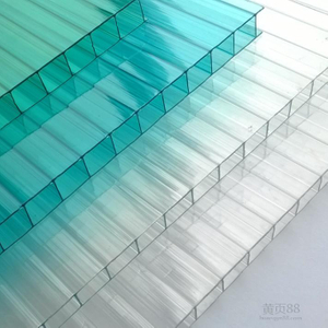 Polycarbonate Hollow / Plastic Sheet Board Construction Materials