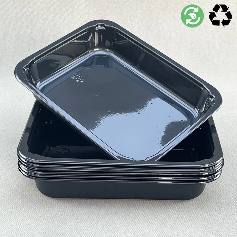 Multi-Use Disposable Food Containers Cpet Packaging Tray