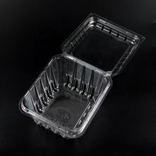 HSQY 4.92*4.92*1.38 Inches Disposable Square Clear Clamshell Produce Berry Container