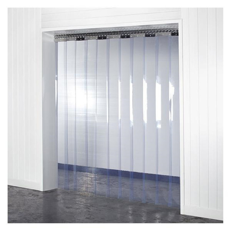 Fornecedor de cortina de tira de porta transparente de filme macio de PVC transparente - Plástico HSQY