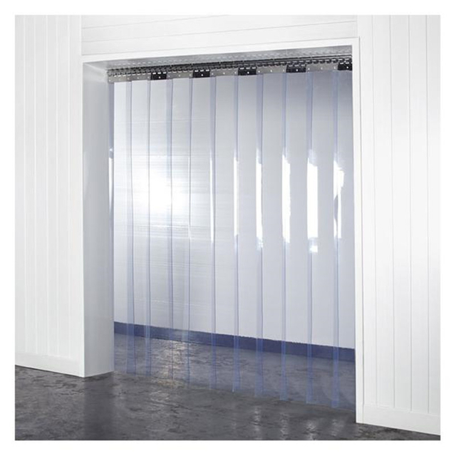 Tenda per strisce per porte trasparenti in pellicola morbida in PVC trasparente Fornitore-HSQY plastica