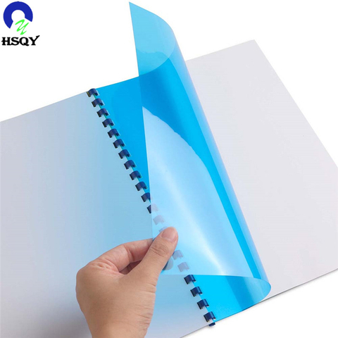 Folha plástica transparente do PVC do tamanho A4 para a tampa obrigatória dos artigos de papelaria