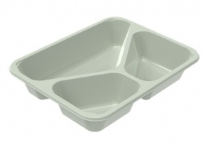 Puti/ Itim na Recyclable Microwave Baking Safe Cpet Food Container