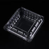 HSQY 4.92*4.92*1.38 Inches Disposable Square Clear Clamshell Produce Berry Container