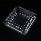 HSQY 4.92*4.92*1.38 Inches Disposable Square Clear Clamshell Produce Berry Container