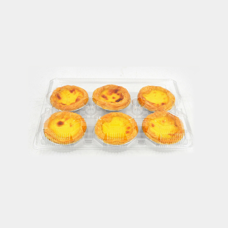 HSQY 1 2 3 4 6 8 9 10 Ngăn Hình Chữ Nhật Hộp Bánh Tart Nhựa Trong