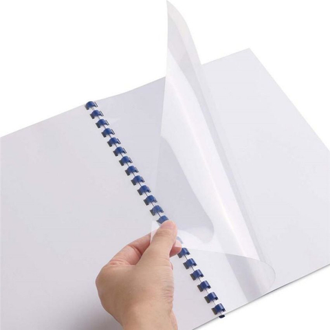 ورقة تجليد PVC مقاس A4 غطاء شفاف ورقة قرطاسية PVC شفافة
