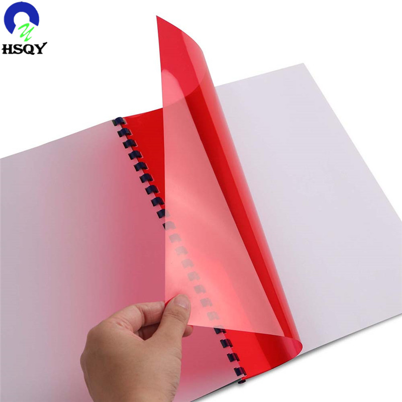 HSQY Factory Wholesale Price PVC Rigid Sheet With Various Color For Stationery Binding Cover Msde In China
