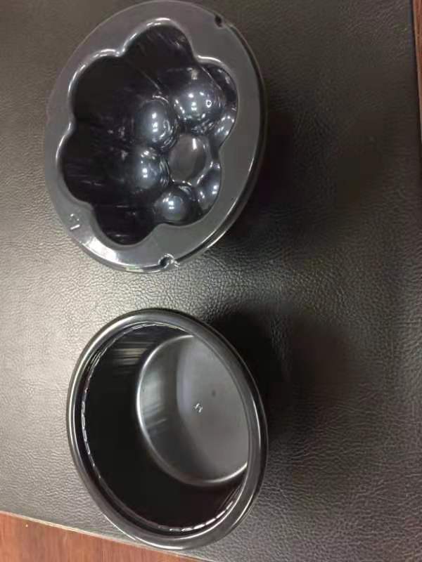 Schwarze CPET-Behälter für die Verpackung von Fertiggerichten