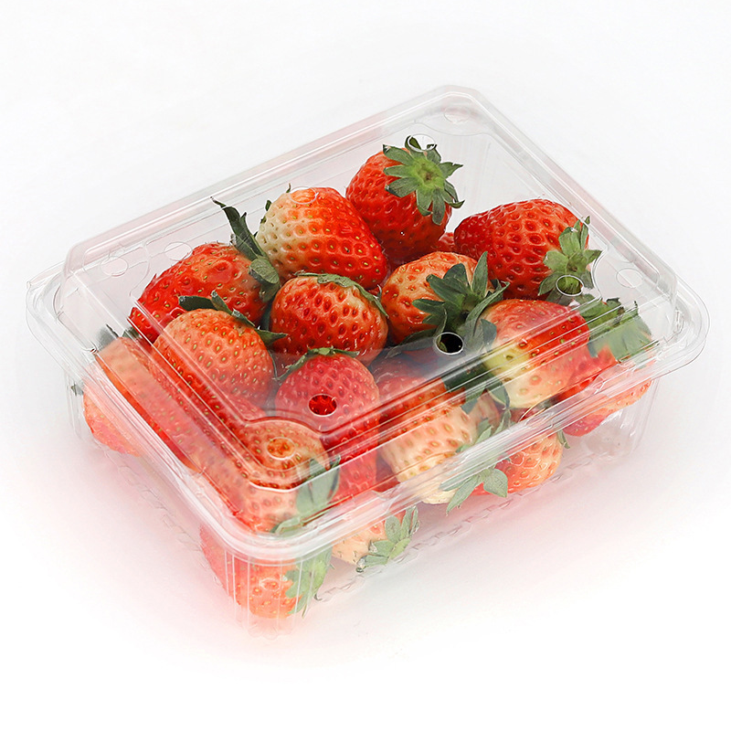 HSQY 6,81*6,81 дюймов ПЭТ-фруктовая коробка одноразовый круглый прозрачный пластиковый поднос из ПЭТ