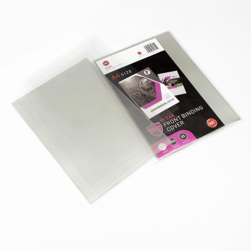 A4 PVC Binding Sheet Transparent Cover Clear PVC Stationery Sheet