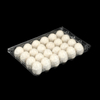 HSQY 24-count Clear Plastic Quail Egg Cartons Box