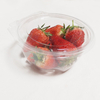 HSQY 6.81*6.81 Inches PET Fruit Box Disposable Round Clear PET Plastic Tray