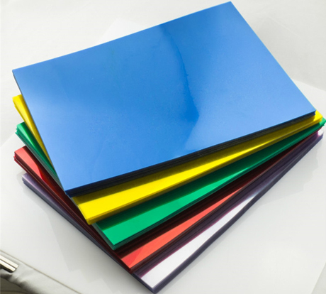 HSQY 0.15mm Colorful A4 Pvc Book Binding Sheet With Color Page