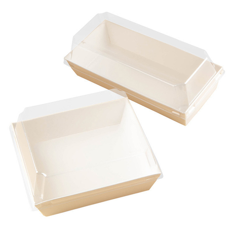 HSQY 3.5x3.9x2.4 Inch Disposable Plastic Clear Bakery Container