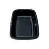Modello 013 - Vassoio CPET nero rettangolare da 14 once 