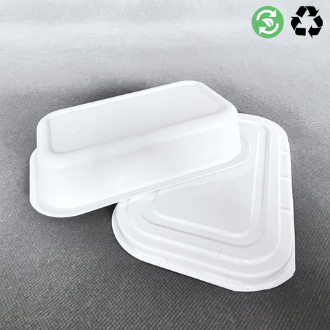 Vassoio per alimenti in plastica Cpet bianco nero riciclabile al 100% a prova di perdite 