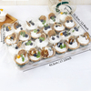 HSQY 1 2 4 6 12 24 Đếm Hộp đựng bánh cupcake bằng nhựa trong suốt dùng một lần