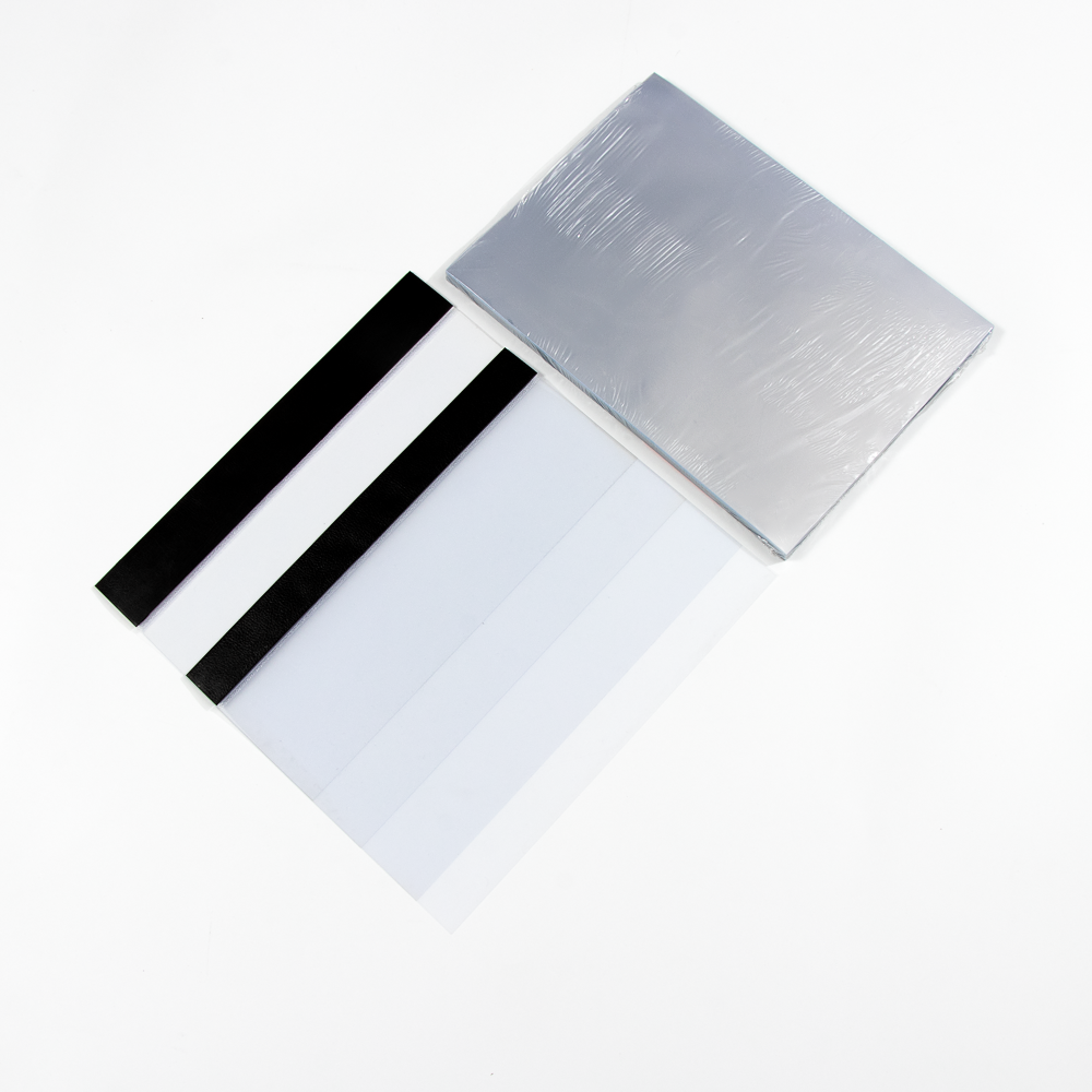 HSQY free sample a3 a4 a5 PVC binding sheet rigid clear PVC book covers plastic