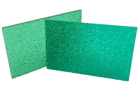 зеленый поликарбонатный лист с тиснением