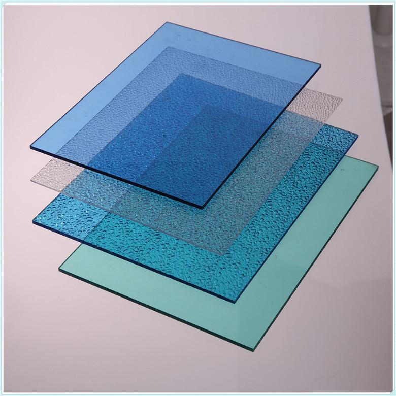 Beschichtete, durchsichtige, transparente Glasersatz-Polycarbonatplatte aus Kunststoff für alle Arten von Dacheindeckungszwecken 