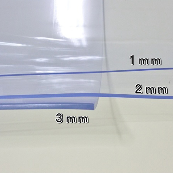 120 cm breite, superklare PVC-Tischdeckenrollen