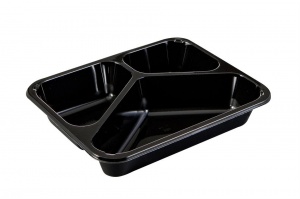 High Mechanical Strength Disposable Biodegradable Cpet Food Tray 