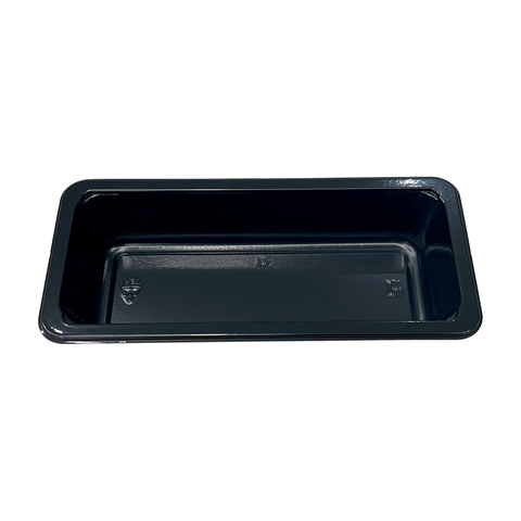 Modell 030 – 10 oz rechteckiges schwarzes CPET-Tablett