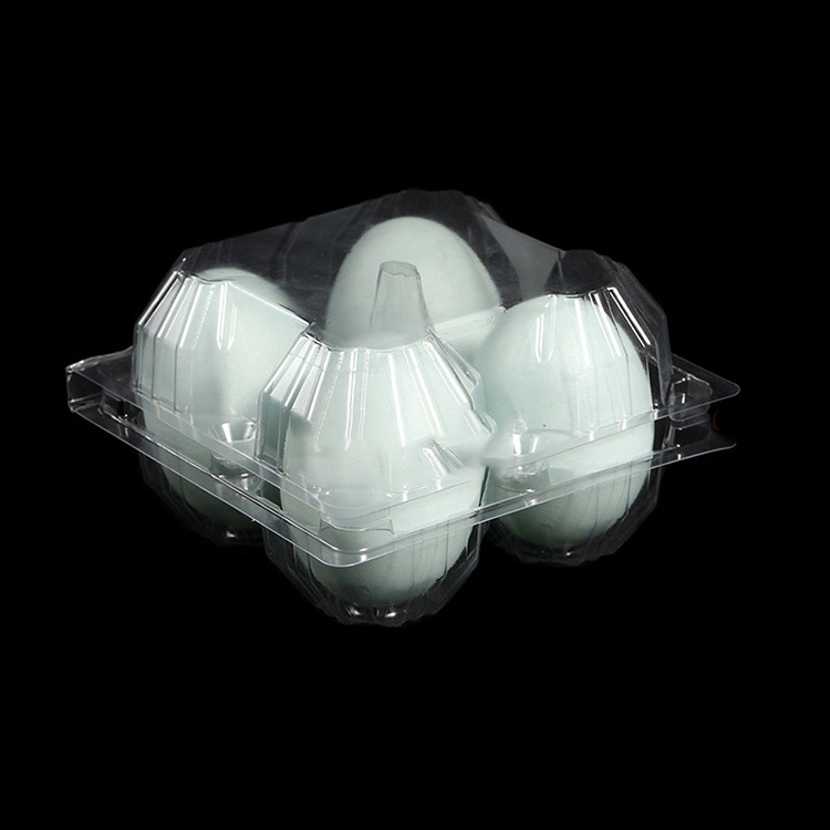 HSQY 4 6 8 9 10 علبة كرتون بيض البط البلاستيكية الشفافة